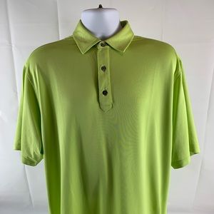 FootJoy Golf Polo Shirt Lime Green Mens Size Large